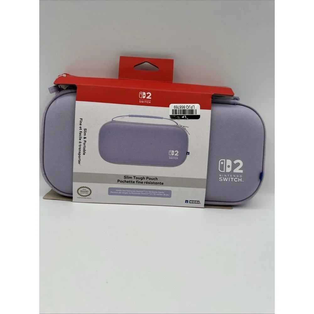 HORI Slim Tough Pouch for Nintendo Switch 2 in Cozy Lavender New